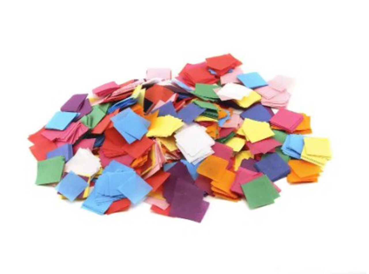 Tissue Squares 1" – 2500 Pack Assorted Colors for Arts, Crafts & Classroom Projects